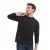 Russell Heren Klassiek T-shirt met lange mouwen (Zwart)