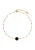 IZIA Voetsieraden  rose-goud / rood / zwart