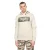 Crosshatch Heren Camtort Hoodie (Licht Steen)