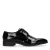 Manfield – Heren – Zwarte lakleren veterschoenen –