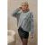 Oversized Gestreept Crew Neck Zachte Trui