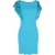 Emilio Pucci jurk met wijdvallende mouwen in turquoise polyester
