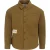 Firetrap Heren-shirt met logo, dik, met lange mouwen (Leger Khaki)