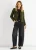Khaki Corduroy Biker Zip Up Jas