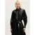Karl Lagerfeld Faux Leather Shirt Black