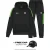 Malelions Sport Transfer Hooded Tracksuit | Black/Green