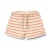 Wheat gestreepte sweatshort oranje/ecru