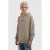 Ballin hoodie met backprint – taupe