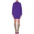 Moschino Allover Teddy Bear Wool Dress Purple