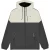 Lambretta Heren SS26 jas met contrasterend paneel (IJzer/Zilver)