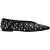 Steve Madden Dames Venecia Noviteit Leer Amandelpunt Ballerina’s (Zwart)