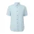 s.Oliver regular casual overhemd met linnen lichtblauw
