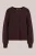 WE Fashion – Dames gebreid vest met structuur – Regular fit – Aubergine –