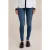 We Fashion 5-pocket Mid Waist Dark Blue