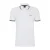 BOSS slim fit polo Paul met contrastbies white