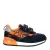 REPLAY Shoot kid 6 sneakers suède donkerblauw/oranje