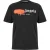Palm Angels Unisex T-shirt voor volwassenen met Hong Kong-spuitverfprint (Zwart/Oranje)