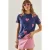 Hartpatroon Geborduurde Rondhals T-shirt