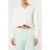 FILA Mezzana Loose Cropped V-neck Scuba Hoodie Egret