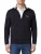 Boss Green Vest donkerblauw witte opstaande kraag katoen