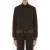 Moschino Allover Logo Cotton Blend Sweatshirt Brown