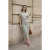 Linnenmix Cropped Blouse & Accessoire Detail Midi Rok Twee-Delige Set