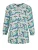 Goldner Blouse  blauw / groen / zwart / wit
