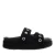 INUIKII Slippers & Mules – Suede Studs in zwart