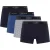 Ted Baker Effen boxershorts voor heren (Set van 4) (Marine/Multikleurig)