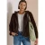 Jas van imitatiebont met softshell-details
