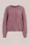 WE Fashion – Dames gebreid vest met structuur – Regular fit – Oudroze –
