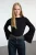TRENDYOLMİLLA Dames Zwart Effen Lang Regular fit Blouses