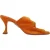 Aquazzura Cutout Mules in oranje suède