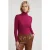 River Woods Magenta Ribbed Roll Neck Sweater