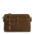 Manfield leren crossbody tas bruin