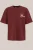 WE Fashion – Heren heavyweight loose fit t-shirt – Loose fit – Roestbruin – Katoen –