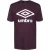 Umbro Groot Logo Heren Donker Paars T-Shirt