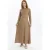 Dames Geplooide Rok, Ribfluweel, Thin Seasonal Cold Yarn Gebreide kleding Jurk, Nerts