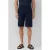 s.Oliver straight bermuda short met linnen donkerblauw