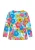 Usha Blouse ‘Fashion Look’  azuur / lichtblauw / geel / pink