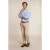 River Woods Custom Fit Cotton Checked Shirt Blue/white