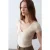 Slim Fit V-hals Jersey Blouse