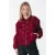 Colourful Rebel gebloemde jas – donkerrood