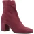 Hush Puppies Octavia Suede Dames Bordeaux Enkellaarsjes Met Hak
