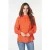 EsQualo Blouse Collar Gathering Red Clay