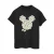 Disney Dames/Dames Mickey Mouse Kamille Hoofd Katoenen Vriendje T-shirt (Zwart)