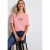Street One Dames Zacht shirt met tekst in Roze
