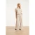 Smashed Lemon Gestreepte broek met ingeweven structuur en elastische tailleband |