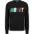 Money Heren Sweatshirt met satijnen ronde hals (Zwart)