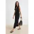 TRENDYOLMİLLA Dames Zwart Effen Maxi Mouwloos Strandkleding Recht Strandjurken